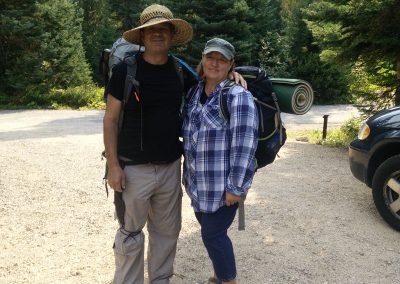 Dad & Marianne trying out the Hikertrash Life!